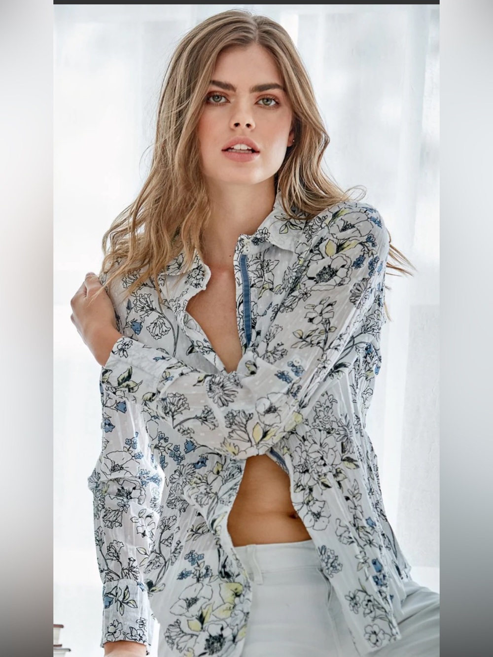 Gef Floral Patterned women Shirt